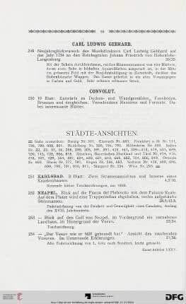 Städte-Ansichten (Nr. 251-264)