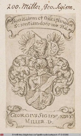 Wappen des Georg Sigismund Miller