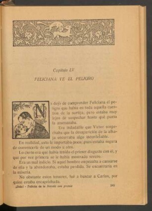 Capítulo LV - Feliciana ve el peligro