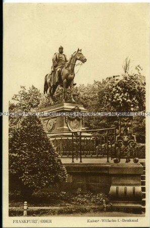 Reiterstandbild von Kaiser Wilhelm I. in Frankfurt (Oder)