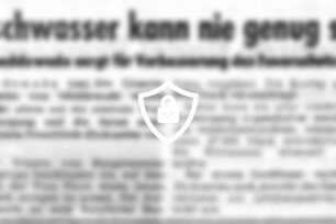 Löschwasser kann nie genug sein