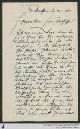 Brief, 13.05.1920