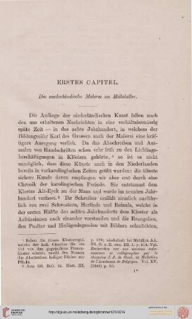 1. Capitel. Die niederländische Malerei im Mittelalter