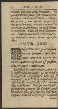 Aphor. XXXI.