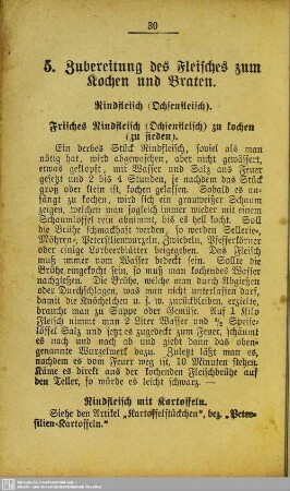5. Zubereitung des Fleisches zum Kochen und Braten