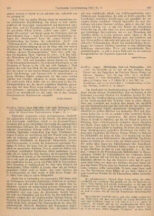 668-669 [Rezension] Gabler, August, Altfränkisches Dorf- und Pfarrhausleben