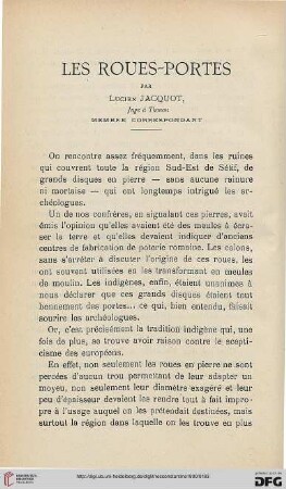 Sér. 4: Les Roues-portes