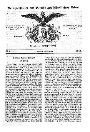 3.1848: Berichterstatter aus Berlins gesellschaftlichem Leben