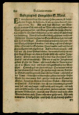 Außlegung deß Evangelisten S. Marci.