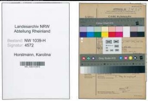 Entnazifizierung Karolina Horstmann , geb. 02.01.1892 (Lehrerin)
