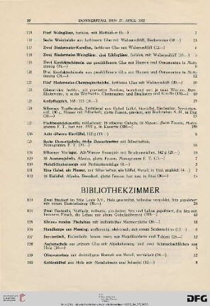Bibliothekzimmer (Nr. 133-200)