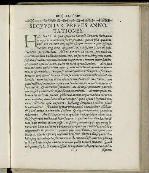 Sequuntur Brevis Annotationes.