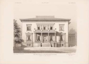 Villa Warschauer, Berlin-Charlottenburg: Vorderansicht (aus: Architektonisches Skizzenbuch, H. 134/5, 1875)