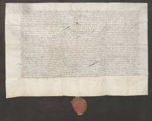 Schuldbrief des Bischofs Georg von Speyer gegenüber dem St. German- und Moritz-Stift zu Speyer über 300 Gulden zu 4 Prozent.