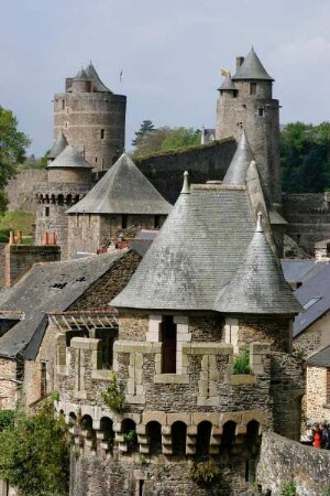 Frankreich. Bretagne. Ille et Vilaine. Fougeres. Mittelalterliche Grenzfestung