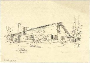 Gsaenger, Gustav; Lenggries (Bayern); Landhaus Dr. Mulfinger, Landhaus Joedicke - Landhaus Joedicke (Perspektive)