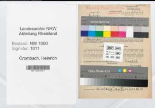 Entnazifizierung Heinrich Crombach, geb. 02.06.1902 (Angestellter)