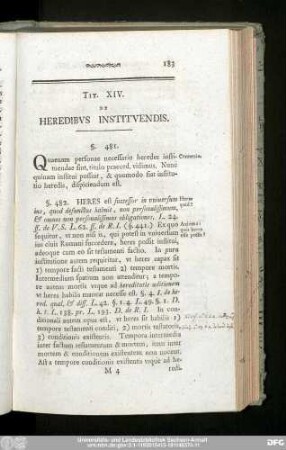Tit. XIV. De Heredibus Instituendis.