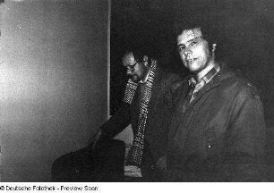 Der Fotograf Christian Borchert mit dem Schriftsteller Heinz Czechowski
