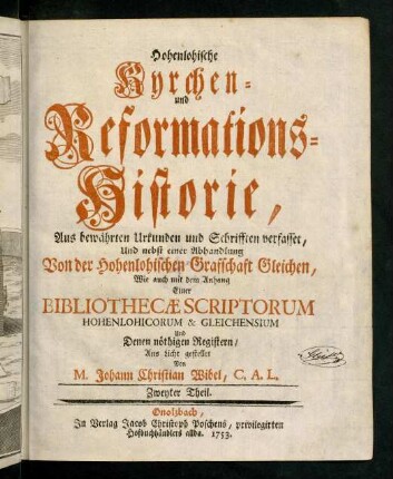 1-480, Kyrchen- und Reformations-Historie