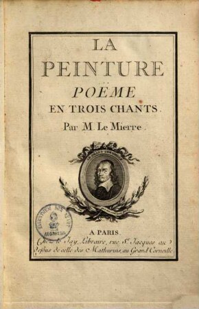 La Peinture : Poëme en trois chants