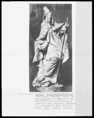 Heiliger Augustin vom Hochaltar der Klosterkirche Neustift bei Freising