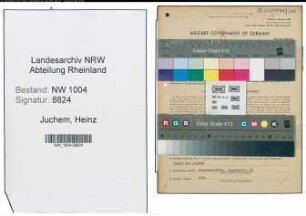 Entnazifizierung Heinz Juchem , geb. 18.10.1919 (Kaufm.Angestellter)