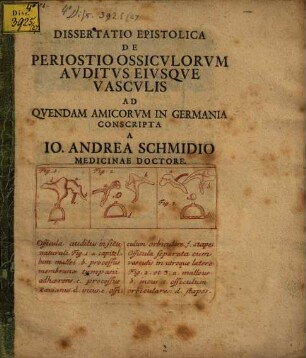 Dissertatio epistolica de periostio ossiculorum auditus eiusque vasculis