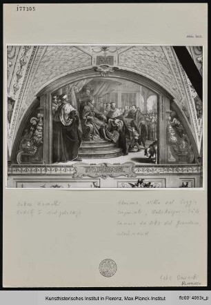 Szenen zum Ruhm der Habsburger : Kaiser Rudolf I. huldigen die Vasallen
