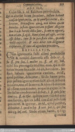 Ad L.XLII. Cajus lib. 9. ad Edictum provinciale