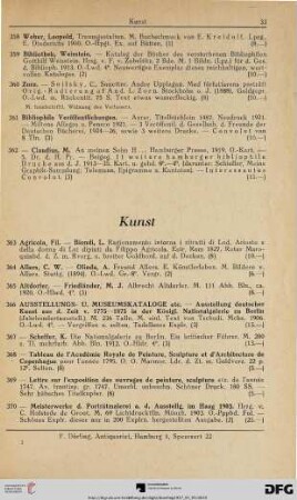 Kunst (Nr. 363-441)