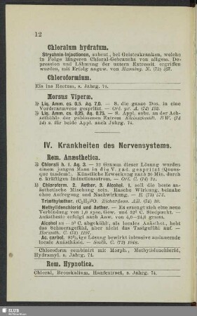 IV. Krankheiten des Nervensystems
