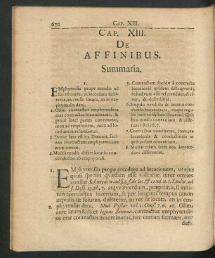 Cap. XIII. De Affinibus.