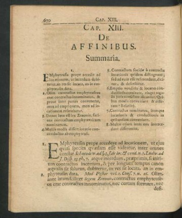 Cap. XIII. De Affinibus.