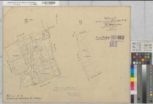 Coesfeld Stadt und Kirchspiel, Lette (Coesfeld), Umlegung Flamschen, Urkarte I Coesfeld, Kspl., Flur 12,1