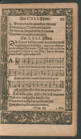 Der CXLI. Psalm. - Der CL. Psalm.