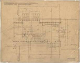 Littmann, Max; Bocksberg; Hofgut, Wohnhausanbau - Grundriss DG