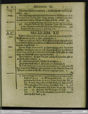 Seculum XII.