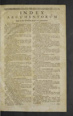 Index Argumentorum