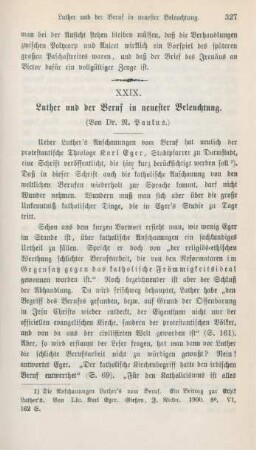 327-334 Luther und der Beruf in neuester Beleuchtung