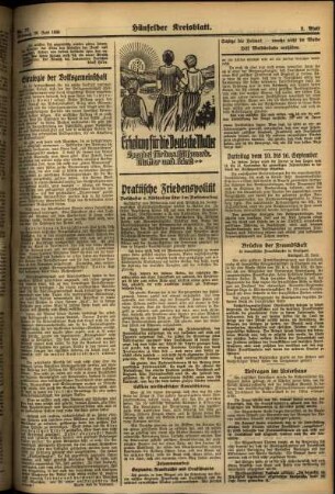 Zweite Ausgabe vom Mittwoch, den 26. Juni 1935.