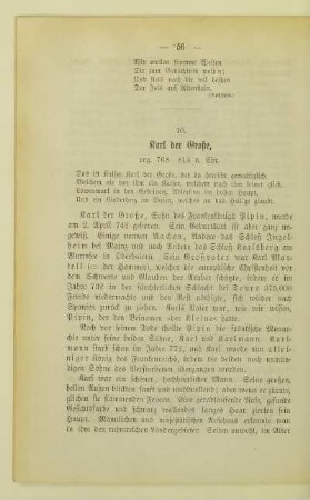 10. Karl der Große, reg. 768 - 814 n. Chr