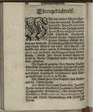 Ehrengedächtnüß