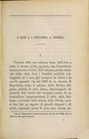Venezia : nuovi studi di storia e d'arte