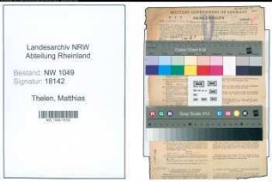 Entnazifizierung Matthias Thelen , geb. 23.09.1906 (Postbeamter)
