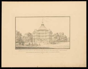 Schloss Antonin bei Ostrowo: Perspektivische Ansicht (aus: Sammlung Architektonischer Entwürfe, Berlin 1858)
