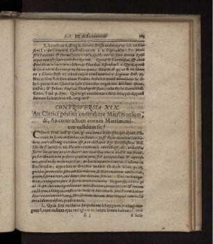An Clerici possint contrahere Matrimonium, &, An contractum eorum Matrimonium validum sit?
