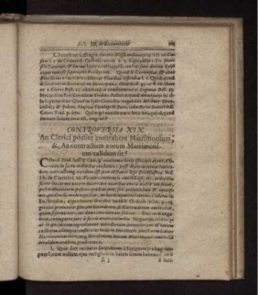 An Clerici possint contrahere Matrimonium, &, An contractum eorum Matrimonium validum sit?