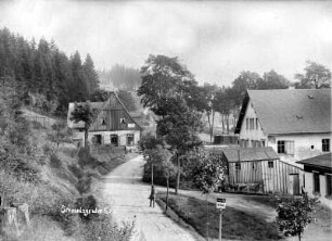Ortseingang mit Huthaus St. Katharinen-Fundgrube