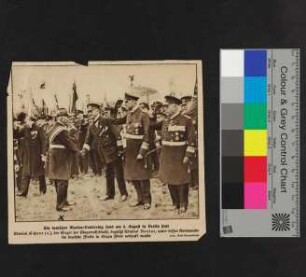 Ein deutsche Marine-Bundestag fand am 5. August in Berlin statt - Admiral Scheer, der Sieger der Skagerratschlacht, begrüßt Admiral Reuter, unter dessen Kommando die deutsche Flotte in Scapa Flow versenkt wurde